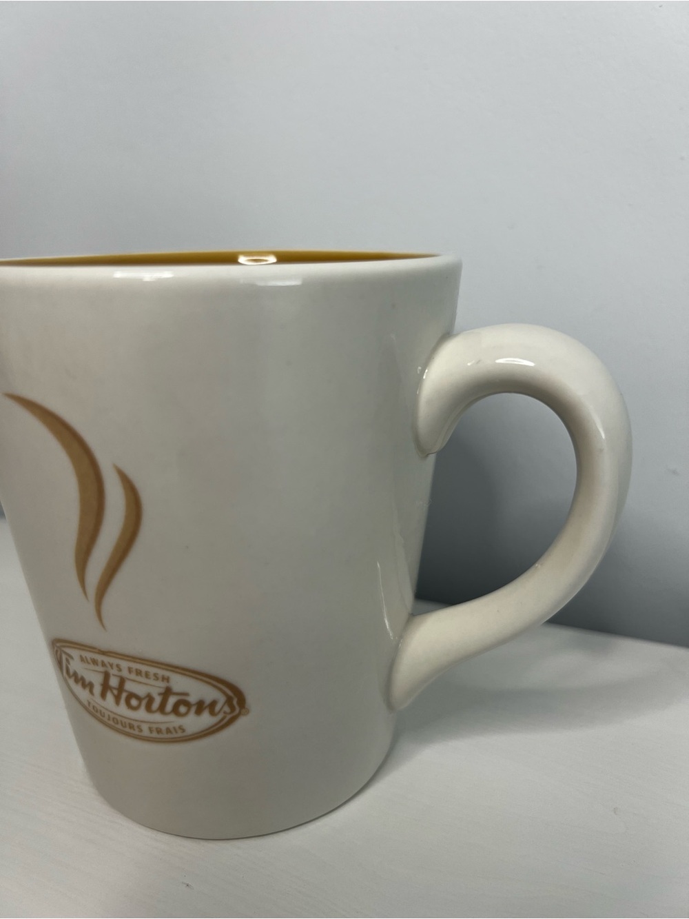 Tim Hortons Limited Edition #006 Ceramic Coffee Mug Tan Interior Collectible - Picture 3 of 8